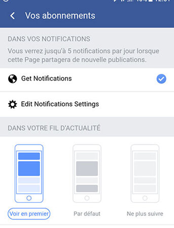 Sur votre smartphone