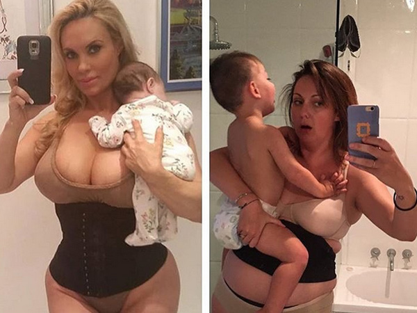 Une maman parodie les photos des stars sur Instagram
