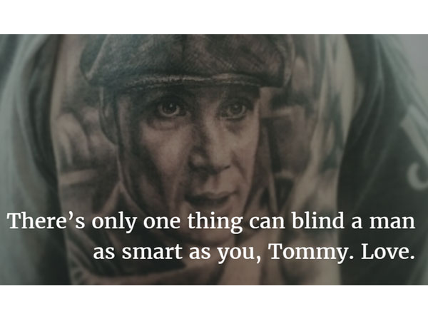 Liefde maakt inderdaad blind