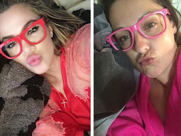 Kiss selfie
