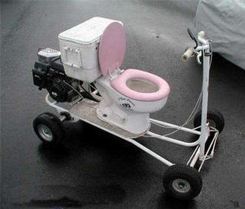 Toiletten met een serieuze hoek af!