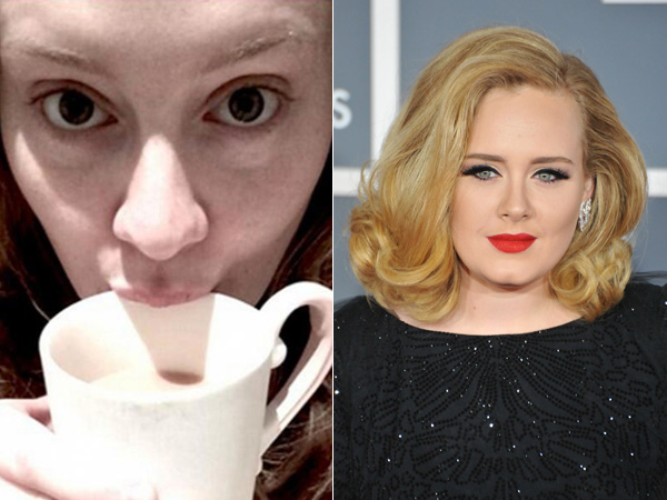 Adele - Hoe zien de sterren eruit zonder make-up?