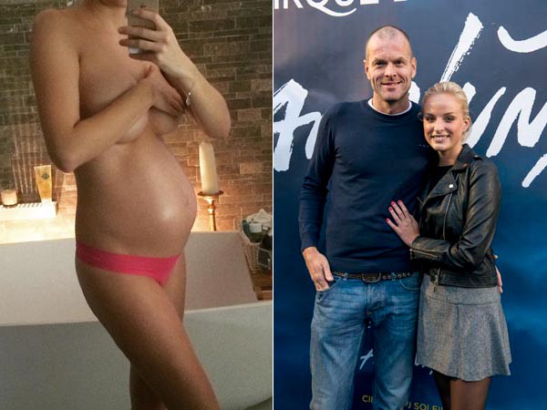 Alizée Poulicek, enceinte et rayonnante