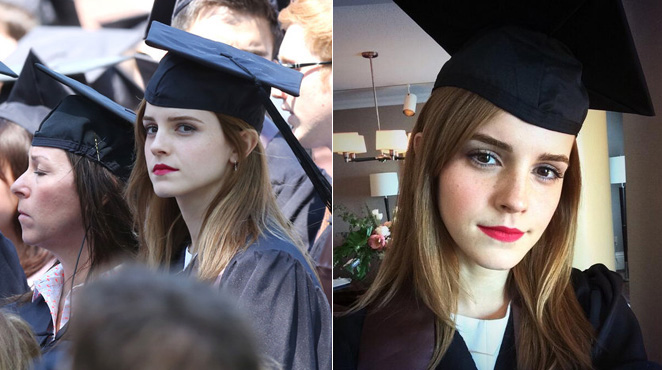 Emma Watson, la tête sur les épaules