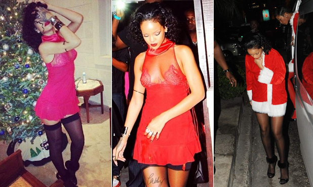 Quand Rihanna fête Noël...