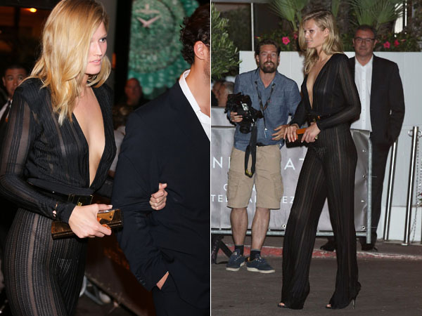 La tenue sexy de Toni Garrn