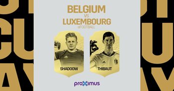 ShadooW en Thibaut Courtois vertegenwoordigen België tegen Luxemburg op FIFA 20