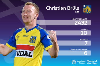 Proximus League XI van het seizoen // MIDDENVELD (1) // Christian Brüls (KVC Westerlo)