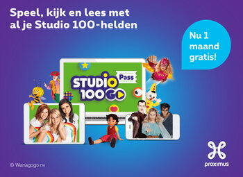 Een maand gratis Studio 100 GO Pass, klant of niet!