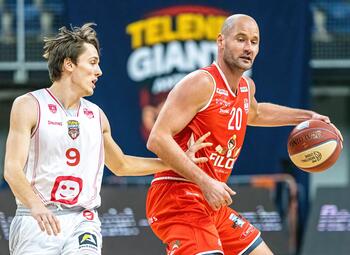 Topaffiche tussen Antwerp Giants en Oostende in beker van België