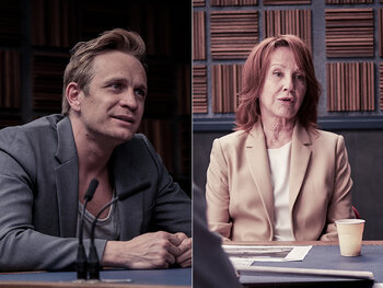 Nathalie Baye et Jérémie Renier dans "Criminal" sur Netflix