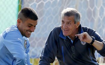 De trainer: Oscar Tabarez