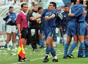 Célébrations mythiques : Maradona exulte après son dernier but en Coupe du monde