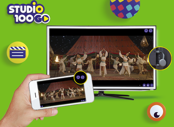 Cast de inhoud van de Studio 100 GO app nu ook naar je televisiescherm!