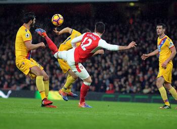 One day, one goal: het weergaloze kunststukje van Giroud tegen Crystal Palace
