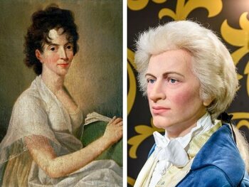 Constance Weber et Wolfgang A. Mozart