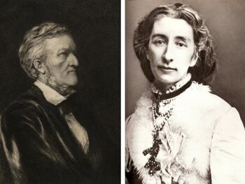 Cosima Liszt et Richard Wagner