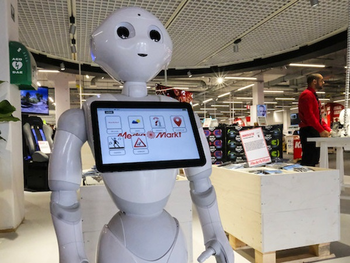 Des humanoïdes pour accueillir les clients