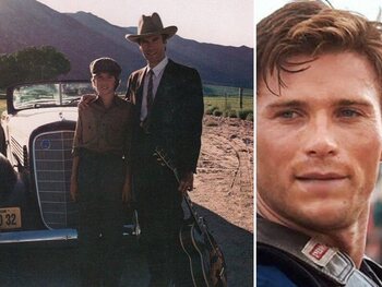 Clint Eastwood en zijn zonen Kyle en Scott