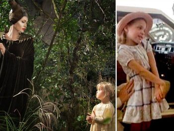 Angelina Jolie, Vivienne Jolie-Pitt en Jon Voight
