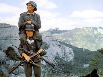 Anekdotes vanop de filmset: de improvisatie van Louis de Funès in "La Grande Vadrouille"
