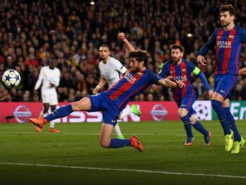 One day, one goal: Sergi Roberto mept PSG tegen het canvas
