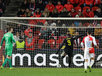 Le récital contre le Slavia Prague