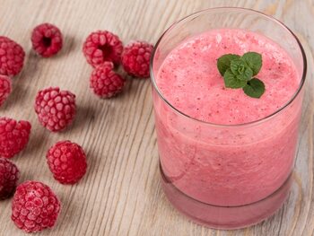 Smoothie aux framboises