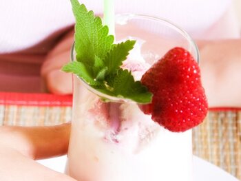 Smoothie aux fraises