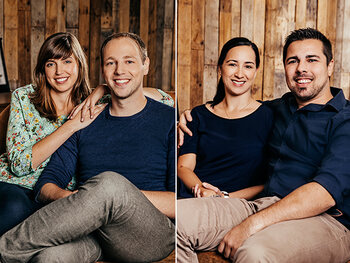 Lieve & Aljosja en Tim & Esther uit Blind Getrouwd