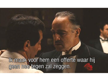 Een topofferte van Don Vito Corleone