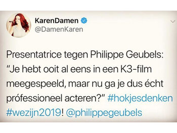 Karen Damen misnoegd over vraag journaliste: 'Hokjesdenken'