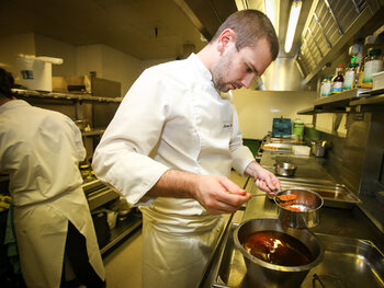 Jeune Chef de l’année à Bruxelles, Maxime Colin (La Villa Lorraine - Bruxelles).