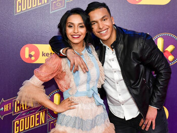 Nora Gharib en Bart Peeters maken een programma