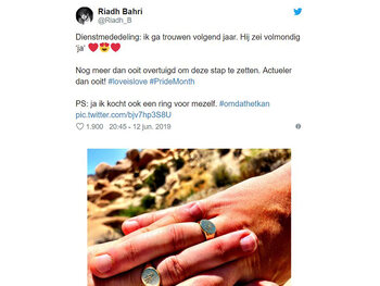 Riad Bahri gaat trouwen met Niels