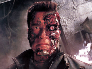 The Terminator gaat ook wel eens graag een hapje eten