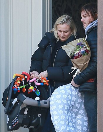 Diane Kruger en Norman Reedus, kind