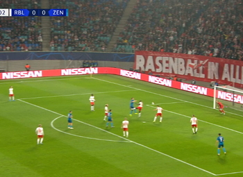 Goal: RB Leipzig 0 - 1 Zenit 25', Rakitsky