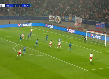 Goal: RB Leipzig 2 - 1 Zenit 59', Sabitzer