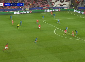 Goal: Benfica 1 - 0 Zenit 47', Cervi