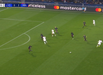 Goal: Lyon 1 - 2 RB Leipzig 50', Aouar