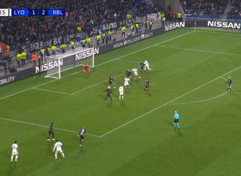 Goal: Lyon 2 - 2 RB Leipzig 82', Depay