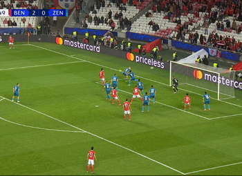 Own goal: Benfica 3 - 0 Zenit 80', Azmoun