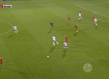 Goal: Duitsland (U21) 0 - 1 België (U21) 26' Vanheusden