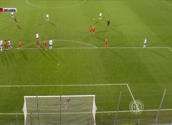 Goal: Duitsland (U21) 1 - 1 België (U21) 38' Schlotterbeck
