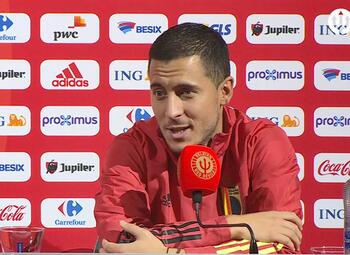 Persconferentie: Eden Hazard