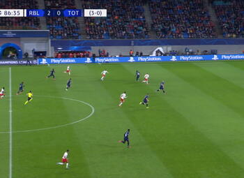 Goal: RB Leipzig 3 - 0 Tottenham Hotspur 87', Forsberg