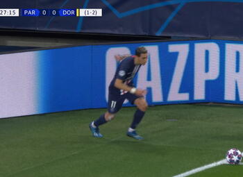 Goal: Paris SG 1 - 0 Borussia Dortmund 28', Neymar