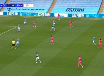 Goal: Manchester City 1 - 1 Real Madrid 28' Benzema