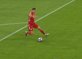 Goal: Bayern München 1 - 0 Chelsea 10', Lewandowski